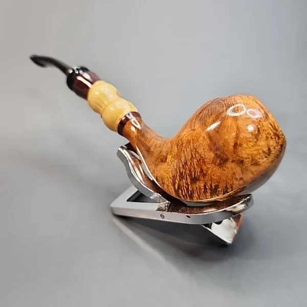 Tim Beaumont PapaBearPipes Smooth Acorn, Bamboo Shank, USA [SOLD OUT] - Image 5
