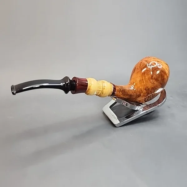 Tim Beaumont PapaBearPipes Smooth Acorn, Bamboo Shank, USA [SOLD OUT] - Image 6