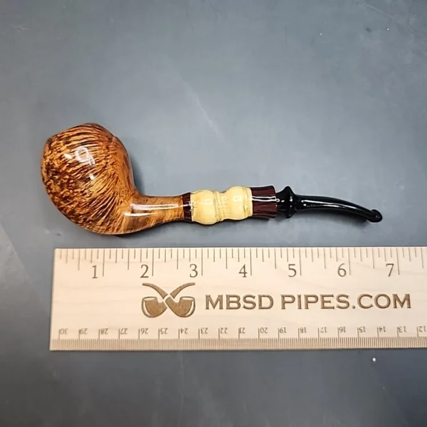 Tim Beaumont PapaBearPipes Smooth Acorn, Bamboo Shank, USA [SOLD OUT] - Image 8