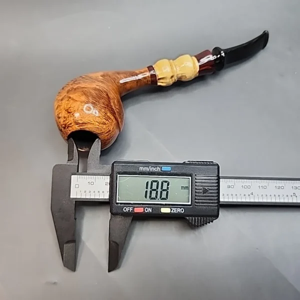 Tim Beaumont PapaBearPipes Smooth Acorn, Bamboo Shank, USA [SOLD OUT] - Image 9