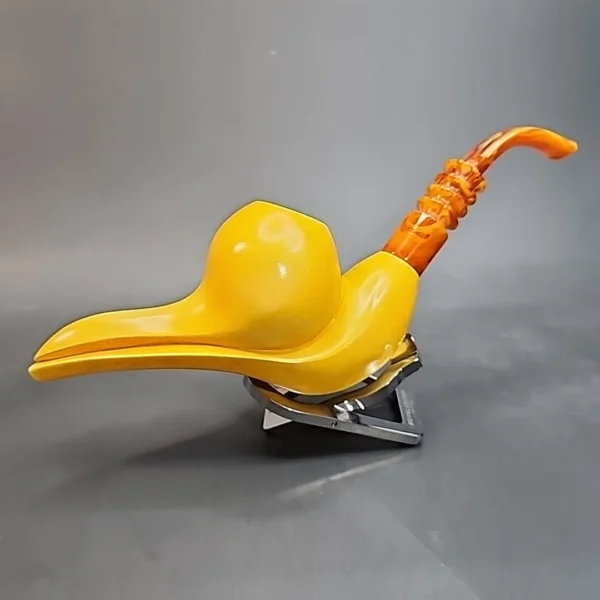 MBSD Meerschaum Masters, Sadik Yanik Freehand Block Meerschaum Pipe, Signed [SOLD OUT] - Image 4