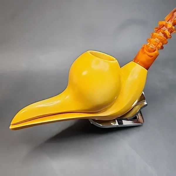 MBSD Meerschaum Masters, Sadik Yanik Freehand Block Meerschaum Pipe, Signed [SOLD OUT] - Image 5