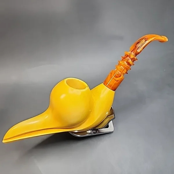 MBSD Meerschaum Masters, Sadik Yanik Freehand Block Meerschaum Pipe, Signed [SOLD OUT] - Image 6