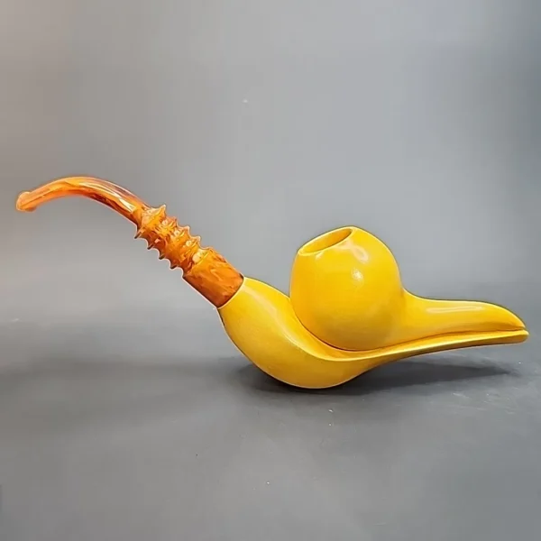 MBSD Meerschaum Masters, Sadik Yanik Freehand Block Meerschaum Pipe, Signed [SOLD OUT] - Image 8