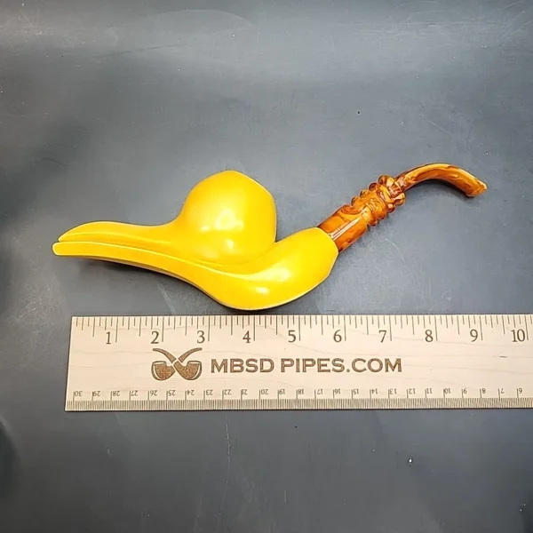 MBSD Meerschaum Masters, Sadik Yanik Freehand Block Meerschaum Pipe, Signed [SOLD OUT] - Image 11