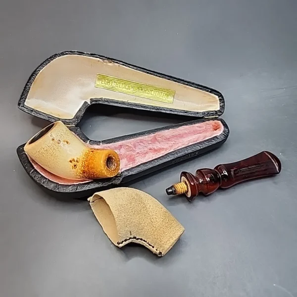 Echt Meerschaum Proctus Sheep Skin Estate Block Meerschaum Pipe [SOLD OUT] - Image 5
