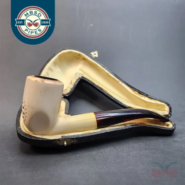 Vintage Bent Billiard Block Meerschaum Pipe, 9mm [SOLD OUT]