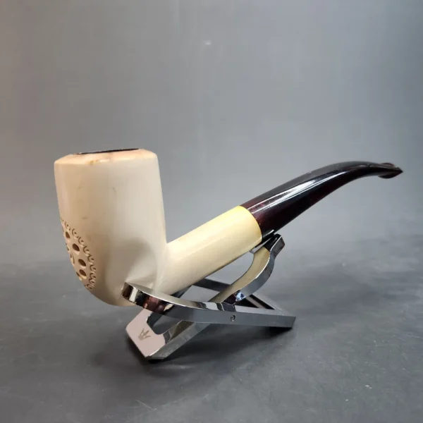 Vintage Bent Billiard Block Meerschaum Pipe, 9mm [SOLD OUT] - Image 4