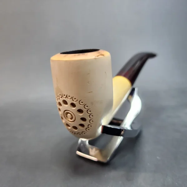 Vintage Bent Billiard Block Meerschaum Pipe, 9mm [SOLD OUT] - Image 5