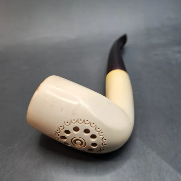 Vintage Bent Billiard Block Meerschaum Pipe, 9mm [SOLD OUT] - Image 12