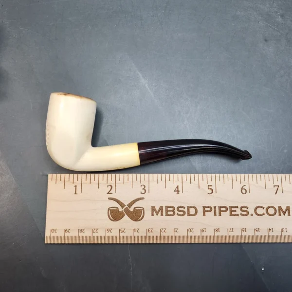 Vintage Bent Billiard Block Meerschaum Pipe, 9mm [SOLD OUT] - Image 13