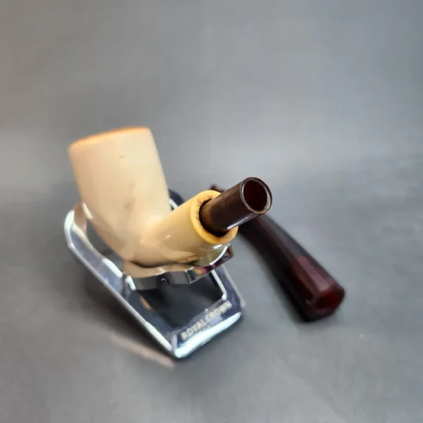 Vintage Bent Billiard Block Meerschaum Pipe, 9mm [SOLD OUT] - Image 14