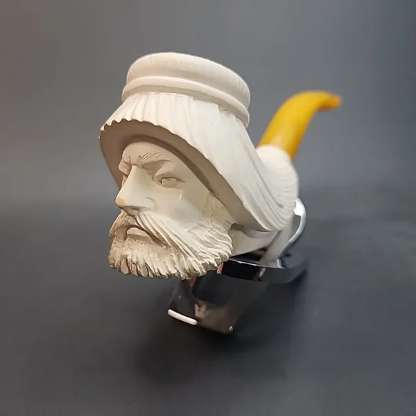 Vintage Block Meerschaum Pipe, Bearded Sultan, Unsmoked [SOLD OUT] - Image 3