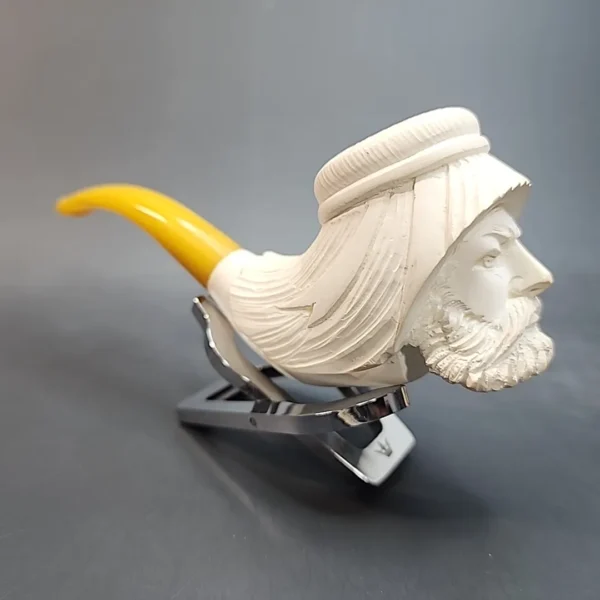 Vintage Block Meerschaum Pipe, Bearded Sultan, Unsmoked [SOLD OUT] - Image 5