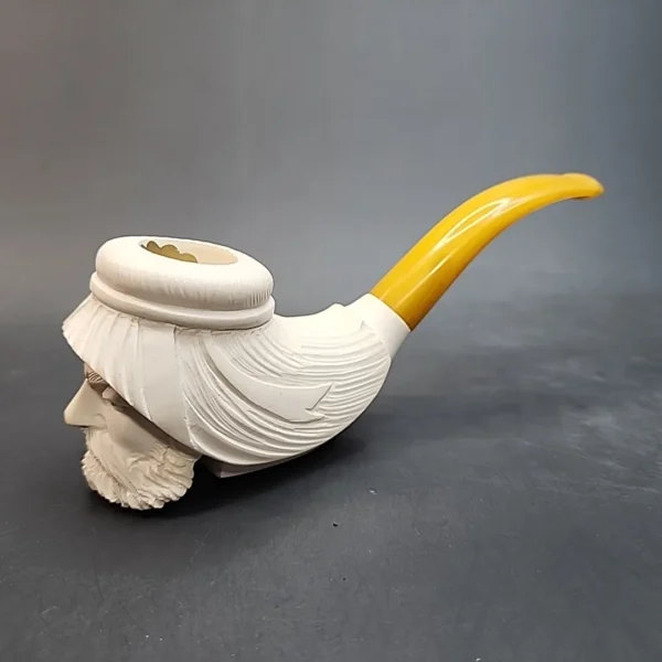 Vintage Block Meerschaum Pipe, Bearded Sultan, Unsmoked [SOLD OUT] - Image 9
