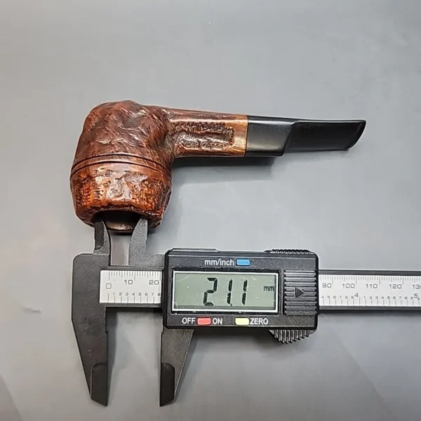 Mincer Era Custom-Bilt, Rusticated Straight Bulldog Estate Briar Pipe, American Estates [SOLD OUT] - Image 10