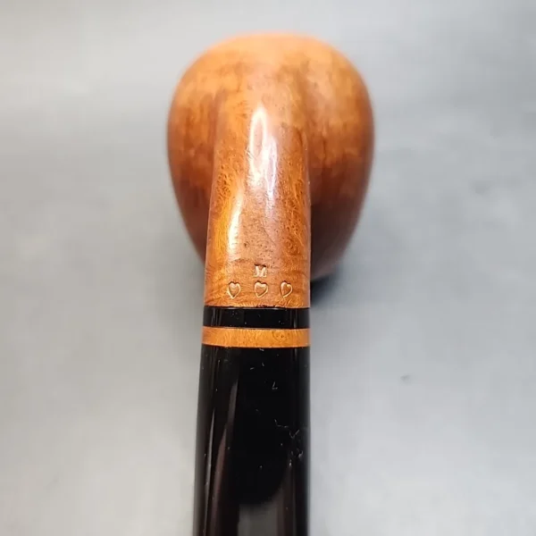 Paolo Becker 3 Heart Bent Apple Estate Briar Pipe, Italian Estates - Image 8