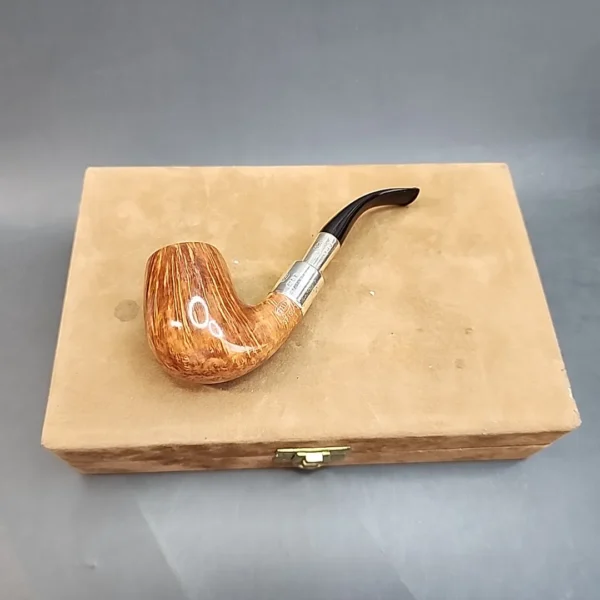 GBD Spigot 5081, Bent Billiard Briar Pipe, Sterling Silver, Unsmoked [SOLD OUT] - Image 5