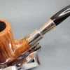 GBD Spigot 5081, Bent Billiard Briar Pipe, Sterling Silver, Unsmoked [SOLD OUT] - Image 7