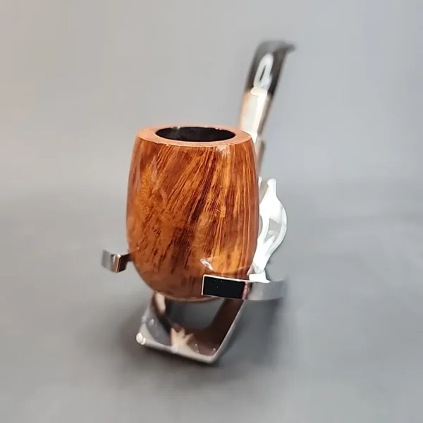 GBD Spigot 5081, Bent Billiard Briar Pipe, Sterling Silver, Unsmoked [SOLD OUT] - Image 9