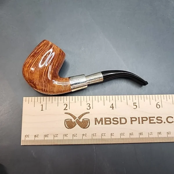 GBD Spigot 5081, Bent Billiard Briar Pipe, Sterling Silver, Unsmoked [SOLD OUT] - Image 14