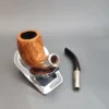 GBD Spigot 5081, Bent Billiard Briar Pipe, Sterling Silver, Unsmoked [SOLD OUT] - Image 16