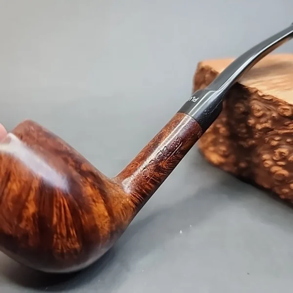 Dr Plumb Junior by GBD, Bent Billiard Estate Briar Pipe, Unsmoked (France) [SOLD OUT] - Image 3