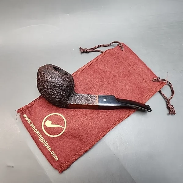 Astleys 109 Jermyn ST London, Rusticated Bent Bulldog Briar Pipe, Unsmoked [SOLD OUT] - Image 3