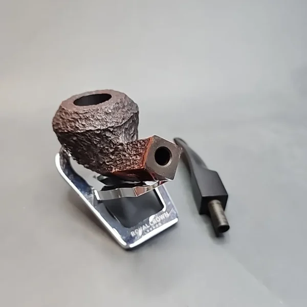 Astleys 109 Jermyn ST London, Rusticated Bent Bulldog Briar Pipe, Unsmoked [SOLD OUT] - Image 12
