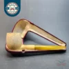 Echt Bernstein Austrian Straight Billiard Estate Block Meerschaum Pipe [SOLD OUT]