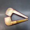 Echt Bernstein Austrian Straight Billiard Estate Block Meerschaum Pipe [SOLD OUT] - Image 3