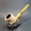 Echt Bernstein Austrian Straight Billiard Estate Block Meerschaum Pipe [SOLD OUT] - Image 5