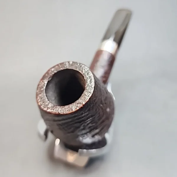 Nording Sandblasted Brandy Estate Briar Pipe, Danish Estates, 925 Silver (9mm) [SOLD OUT] - Image 4