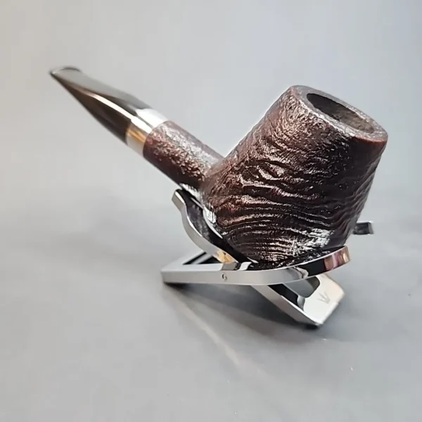Nording Sandblasted Brandy Estate Briar Pipe, Danish Estates, 925 Silver (9mm) [SOLD OUT] - Image 7