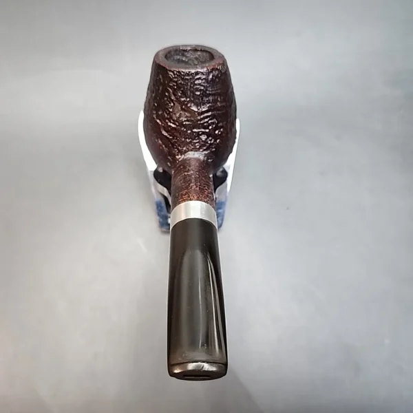 Nording Sandblasted Brandy Estate Briar Pipe, Danish Estates, 925 Silver (9mm) [SOLD OUT] - Image 9