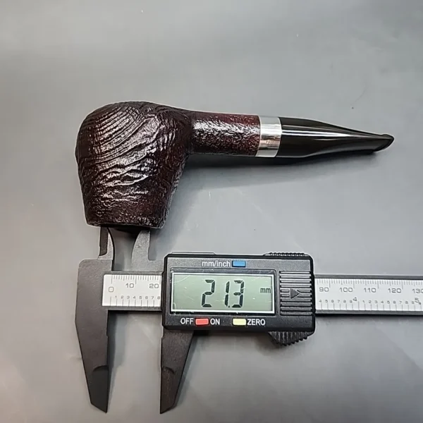 Nording Sandblasted Brandy Estate Briar Pipe, Danish Estates, 925 Silver (9mm) [SOLD OUT] - Image 12