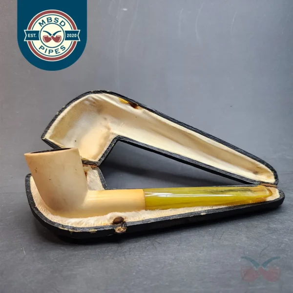 Echt Natur Meerschaum Ultralight Dublin Block Meerschaum Pipe, Austrian Estates