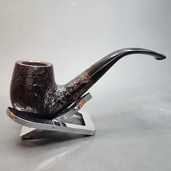 Astleys of London, Sandblasted Bent Billiard Briar Pipe, English Estates - Image 3