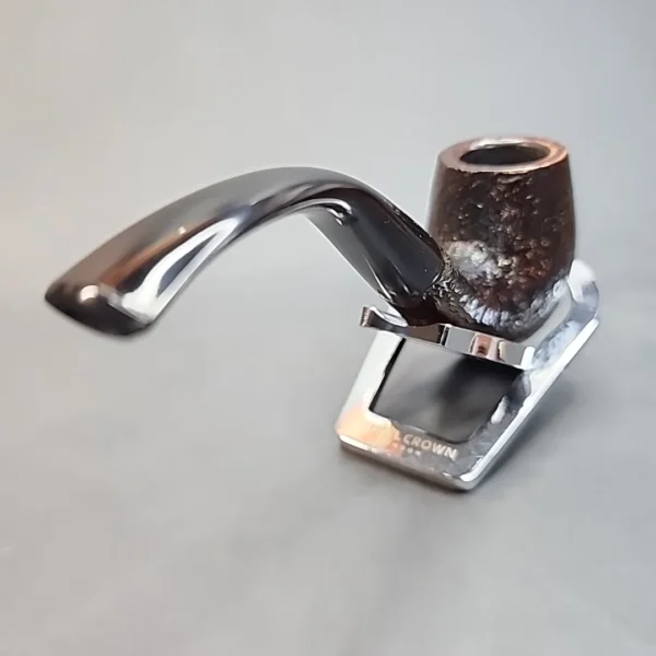Astleys of London, Sandblasted Bent Billiard Briar Pipe, English Estates - Image 8