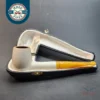 Straight Billiard Block Meerschaum Estate Pipe, Case [SOLD OUT]