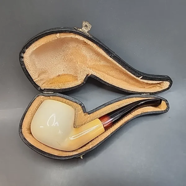 Bent Apple Estate Block Meerschaum Pipe, 9mm [SOLD OUT] - Image 3