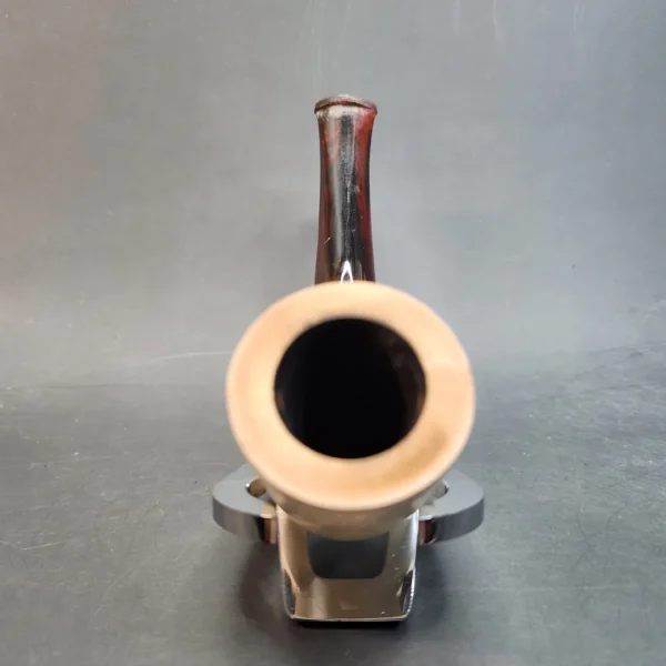 Vintage Straight Dublin Estate Block Meerschaum Pipe, Case [SOLD OUT] - Image 5