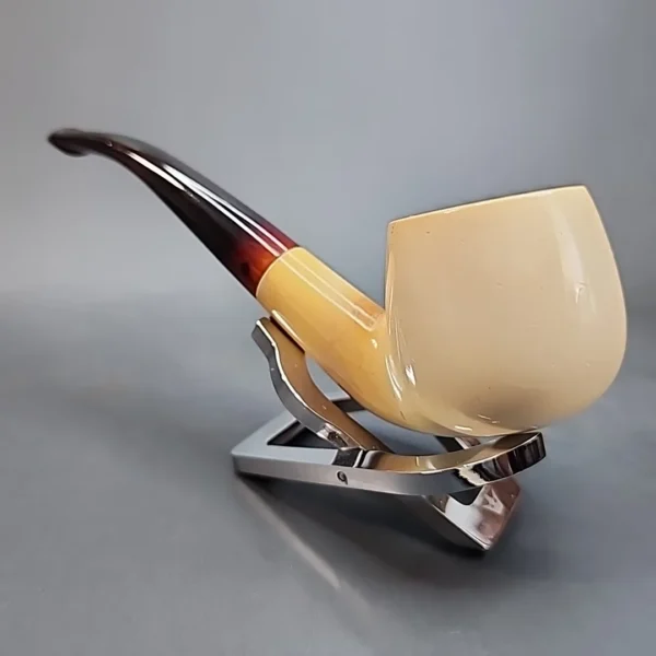 Bent Apple Estate Block Meerschaum Pipe, 9mm [SOLD OUT] - Image 6