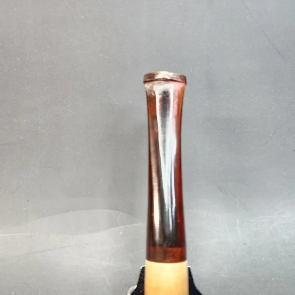 Vintage Straight Dublin Estate Block Meerschaum Pipe, Case [SOLD OUT] - Image 6