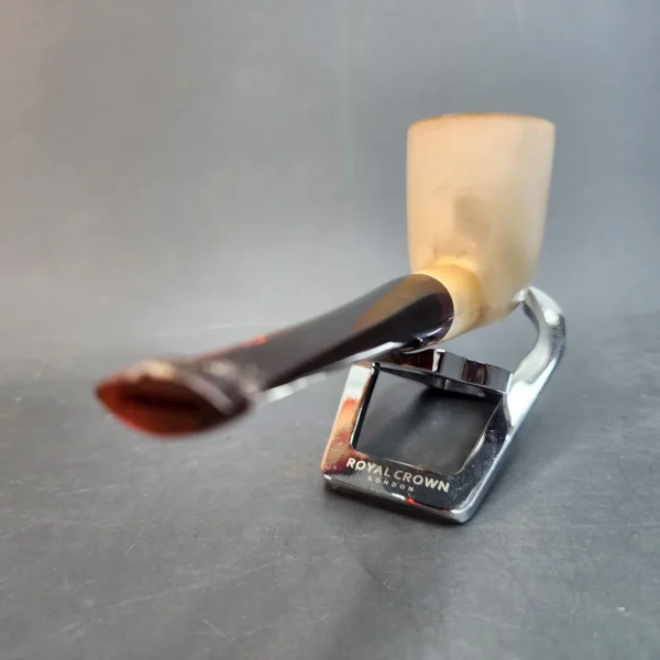 Vintage Straight Dublin Estate Block Meerschaum Pipe, Case [SOLD OUT] - Image 8