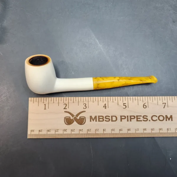 Straight Billiard Block Meerschaum Estate Pipe, Case [SOLD OUT] - Image 9