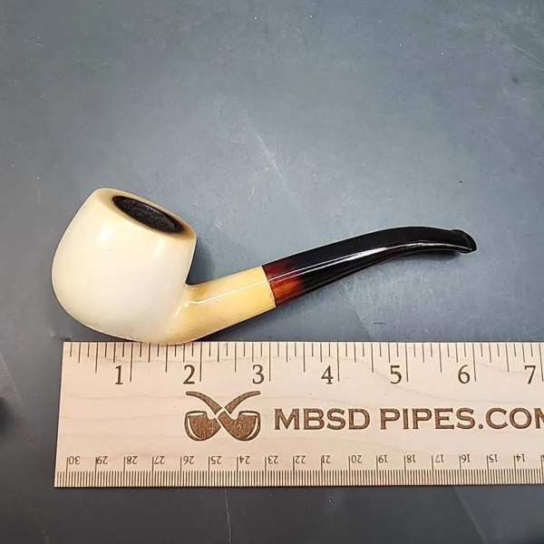 Bent Apple Estate Block Meerschaum Pipe, 9mm [SOLD OUT] - Image 9