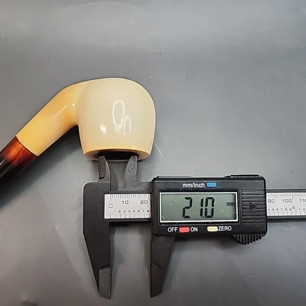 Bent Apple Estate Block Meerschaum Pipe, 9mm [SOLD OUT] - Image 10