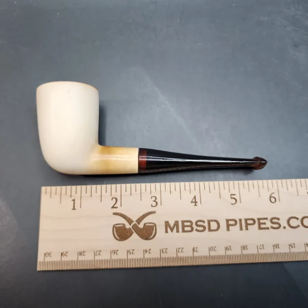 Vintage Straight Dublin Estate Block Meerschaum Pipe, Case [SOLD OUT] - Image 10