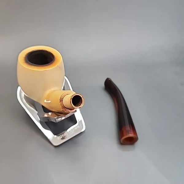 Bent Apple Estate Block Meerschaum Pipe, 9mm [SOLD OUT] - Image 11